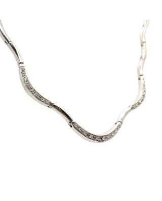 Girocollo in oro bianco e diamanti 