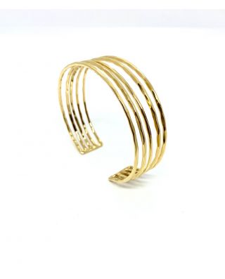 Bracciale a schiava placcato oro giallo